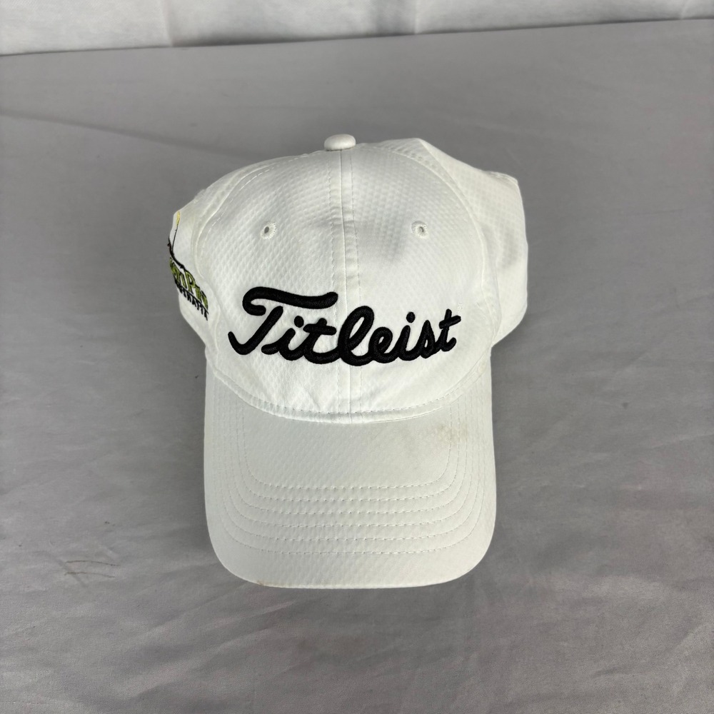 Titleist Golf Hat White Koasati Pines Coushatta Adjustable Strapback Performance